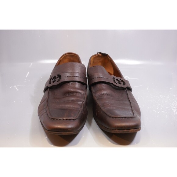 Authentic Gucci GG Donnie Brown Mens Leather Loafer US10 EU43.5 UK9.5 Read main image 7